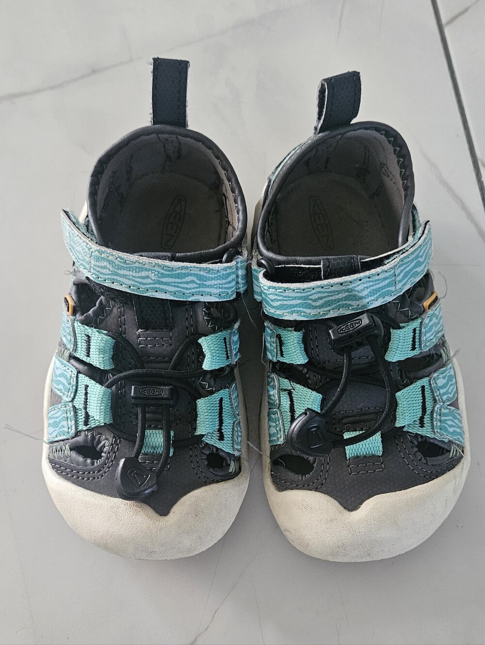 Keen Kids Teal and Black Closed-Toe Sandals